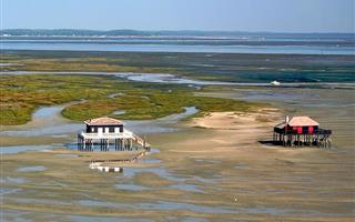 cabanes de pêcheurs dans le bassin d'Arcachon